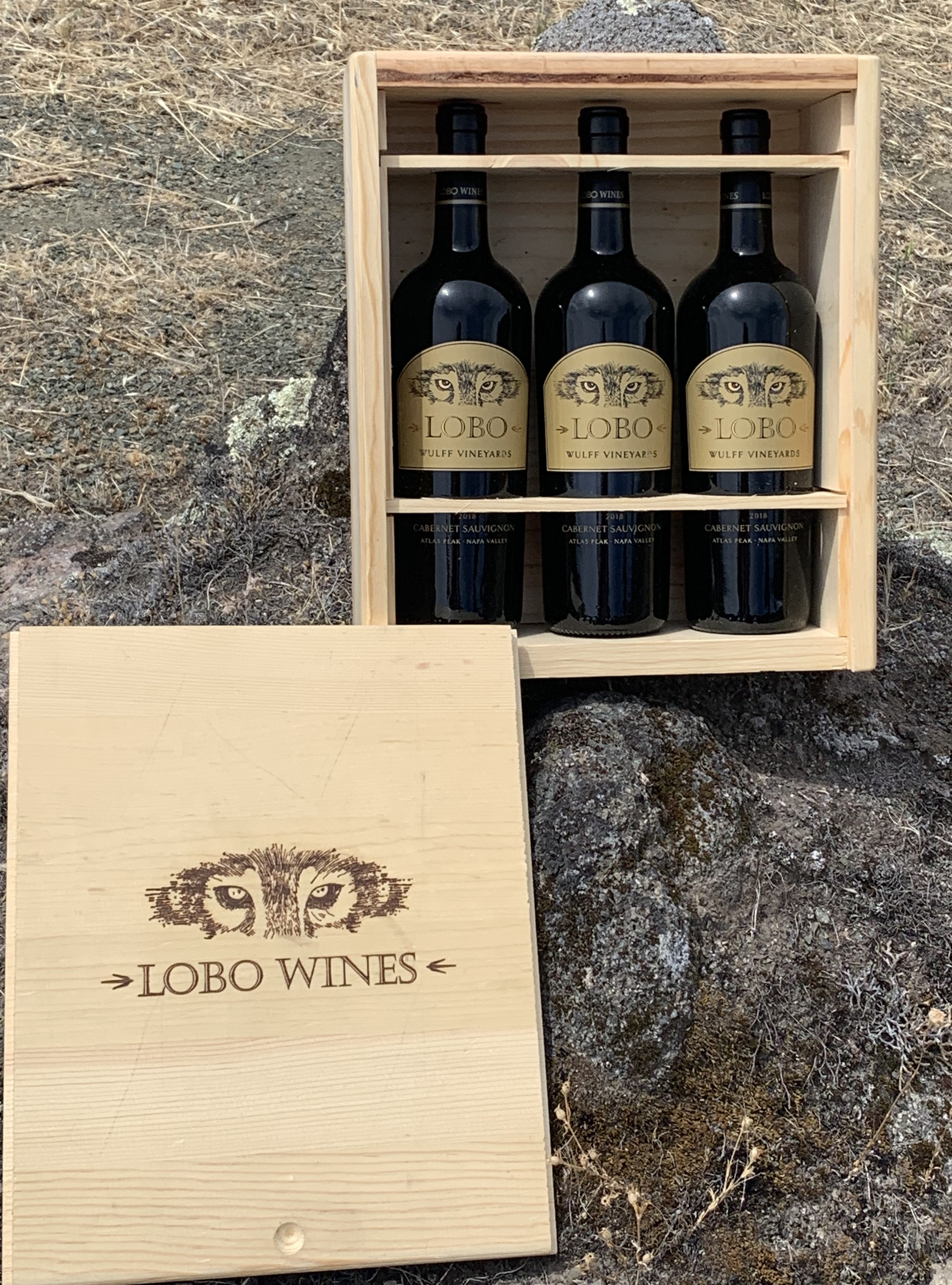 Product Image for 2020 Atlas Peak Cabernet Sauvignon 3-pack in wood